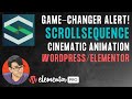 Scrollsequence - Cinematic Animation for Elementor and Wordpress - FREE Plugin with Pro Features