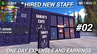 Barista Simulator | New Coffee Machine | Hired Staff | One Day Earning | Area Expansion | No Edit |