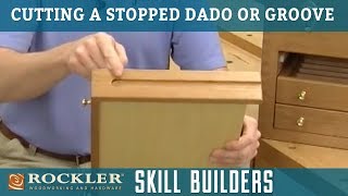 How to Make a Stopped Dado or Groove Cut with Router Table | Rockler Skill Builders