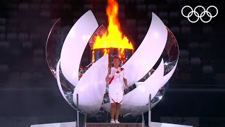 🔥 Naomi Osaka Lights The Olympic Cauldron | Tokyo 2020 Opening Ceremony | #Tokyo2020 Highlights