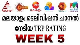 മലയാളം ടെലിവിഷൻ ചാനൽ നേടിയ TRP RATING | BARC  2025 Week 05 | KERALA TV EXPRESS