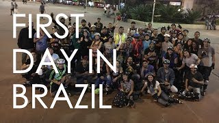 WHAT A DAY!! FIRST DAY INLINE SKATING IN SAO PAULO, BRAZIL WITH HUGE CREW // VLOG 188