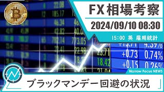 2024年 9月10日 海外FXトレーダーHAYAの相場考察【ブラックマンデー回避！？株やBTCの現状分析】