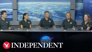 Watch again: Crew-7 astronauts answer questions ahead of launch to ISS