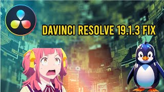 linux davinci resolve studio 19.1.13 fix (not opening or installing solution)