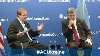 Ukrainian President Petro Poroshenko Speaks at the Atlantic Council