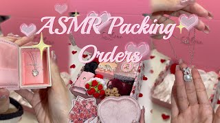 ASMR Packing Orders| Limited Edition Packaging! Watch Me Pack Your Orders💖💞 #unboxing #packaginglove