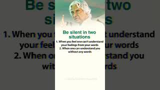 🔥Be Silent In 2 Situations😱🥰 / APJ Abdul Kalam Quotes #kalam #shorts
