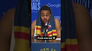Poole was lost 🤣