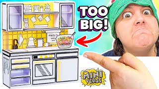 $40 TINY Kitchen is TOO BIG! Miniverse Make It Mini Kitchen Unbox Review
