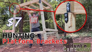 $7 DIY Hunting Box Blind Leg Bracket