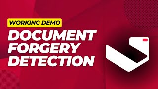 Document Forgery Detection Demo | VisionRD