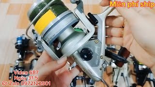 Video 687⭐ Lô máy câu Nhật Bãi #japan #fishing #daiwa #olympic #ryobi #shimano Đt Zalo 0972122901