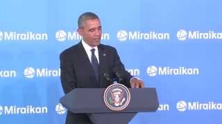 President Obama's Remarks at the Miraikan Science Expo, April 24, 2014