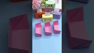 Make a mini paper box with three pieces of paper, so cute! And try it out