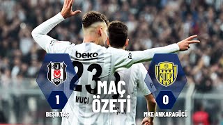 Beşiktaş 1 - 0 MKE Ankaragücü MAÇ ÖZETİ | Ziraat Türkiye Kupası Yarı Final 2. Maç