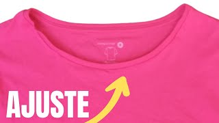 Como Diminuir GOLA de Camiseta, Costura à Mão.