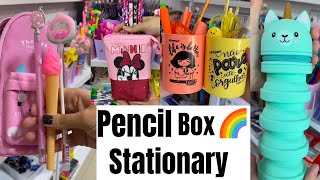 Unboxing Pencil Box Stationary Supplies 🌈💕😍🤩 | Nia Jain