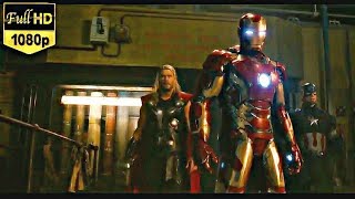 Avengers Age Of Ultron - Avengers and Ultron Ship Fight || Hindi || 4k Full Hd