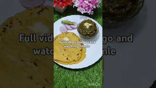 @Winter Special 🥬Sarson ka saag With makka roti#cooking 🔥#viralshorts#shorts #food #tranding#recipe.