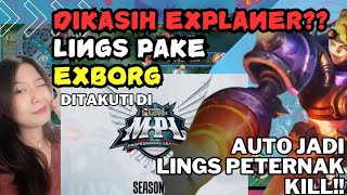 DIKASI EXBORG AUTO JADI LINGS PETERNAK KILL!!🤩🤸 #mlbb #mobilelegends