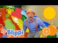 Blippi Epic Indoor Playground Day | Colorful Toys and Shapes | Educational Videos for Kids