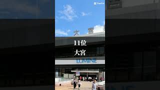 鉄道駅乗降客数ランキングTOP12