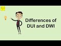 differences of dui and dwi