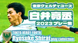 Ryosuke Shirai【白井亮丞 プレー集】 Tokyo Verdy Youth 2023