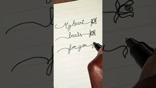 Elegant Calligraphy for Love Letters – Romantic Handwriting Tutorial #drawing #art #love