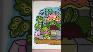 @cocowyocoloring into gardens #art #coloringpages #colors #cozy #cute #cozycoloring #doodle