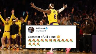 NBA PLAYERS REACT TO LEBRON JAMES BREAKING ALL-TIME SCORING RECORD