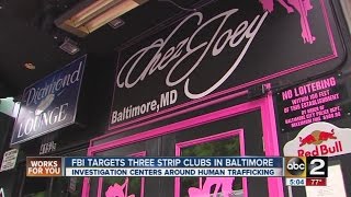 FBI raids three strip clubs in Baltimore's Block