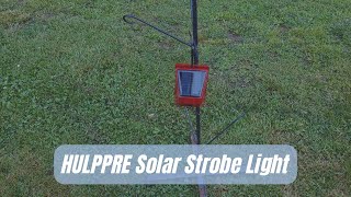 HULPPRE Solar Strobe Light with Motion Detector Solar Alarm Light