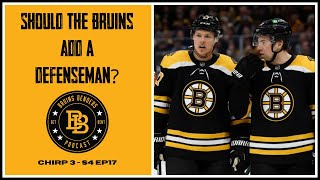 Benders: Should the Bruins Add a Defenseman?