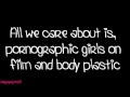 Lady Gaga The Fame Lyrics on screen