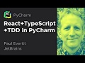 React + TypeScript + TDD in PyCharm
