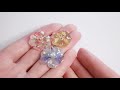 uv resin🌹 diy dried flower in uv resin jewelry using petal mold