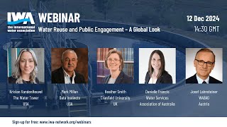 IWA Webinar: Water Reuse and Public Engagement - A Global Look