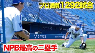 【美技】プロで14年・1292試合。NPB最高の二塁手。