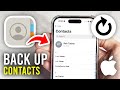 How To Back Up iPhone Contacts - Full Guide