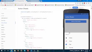 Ionic 3 - ActionSheet