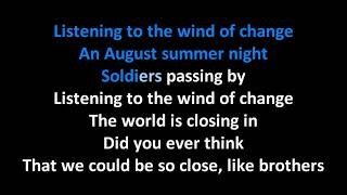 Scorpions - Wind Of Change KARAOKE