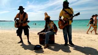 Negril beach rasta trio - big bamboo