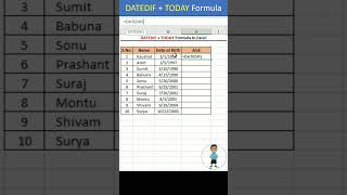 DATEDIF Formula in Excel – Calculate Age, Months, or Days Between Two Dates