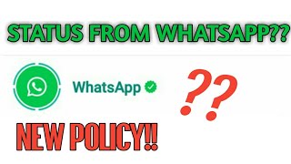 Getting Status from Whatsapp?? | Whatsapp new policy? #shorts