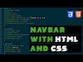 Create A Responsive Navbar With Only HTML and CSS | Learn Web Development
