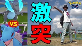 【ポケモンGO】いよいよ出陣！メガリザードンX対シャドウラプラス！想定外の展開に全米が泣いた！！【トレーナーの心得】