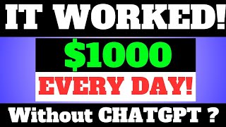 ($1000/Day) Laziest Side Hustle To Make Passive Income Using Al | Make Money Online 2024