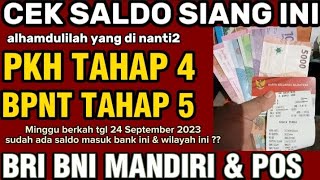 PKH HARI INI HASIL CEK SALDO SIANG INI YES CAIR PKH TAHAP 4 \u0026 BPNT TAHAP 5 ? DI WILAYAH INI HASILNYA